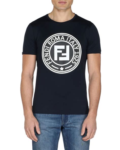 fendi circle t shirt|Fendi Men's Circle Logo Crewneck T.